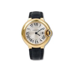 발롱블루 화이트 33mm 골드 쿼츠